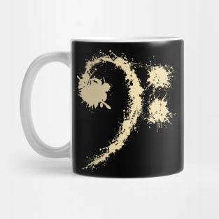 Bass Clef Vintage - Cool Funny Music Lovers Gift Mug